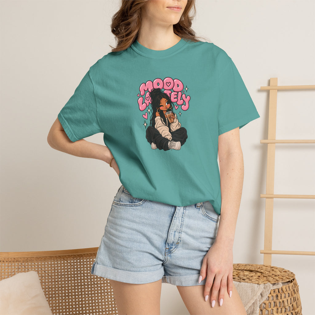 Mood Lovely T-Shirt — Cute Cartoon Girl Graphic Tee