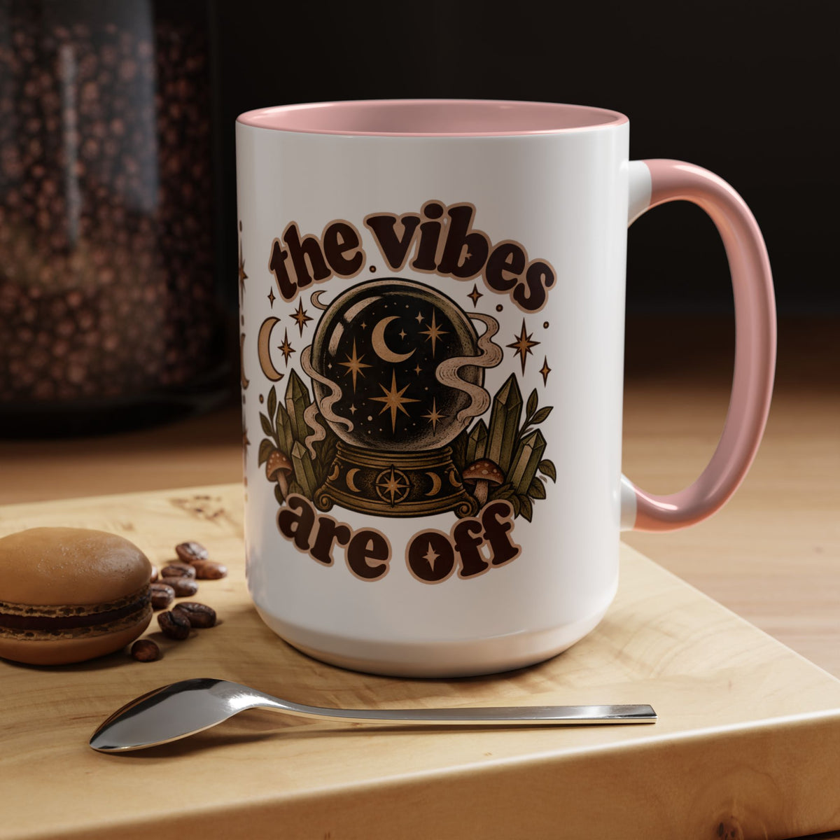 The Vibes Are Off Mug — Crystal Ball Mystical Ceramic Coffee Mug