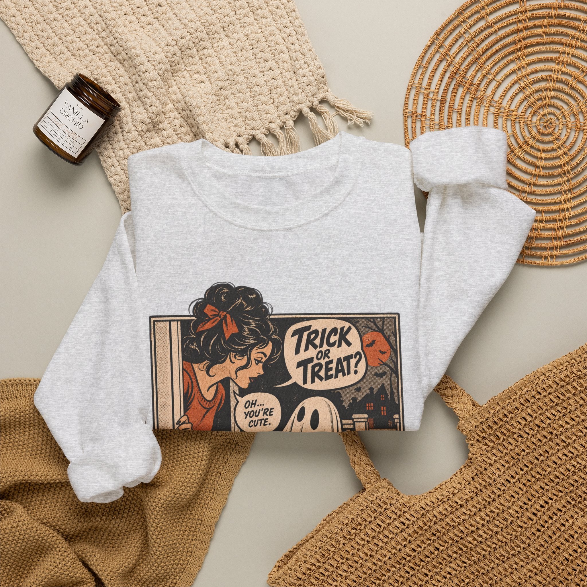 Trick or Treat Comic Sweatshirt