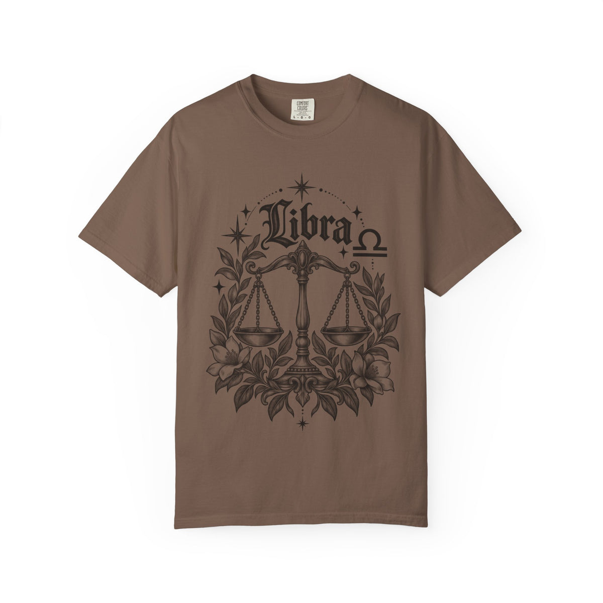 Libra Scales Zodiac Tee — Astrology Graphic T-Shirt
