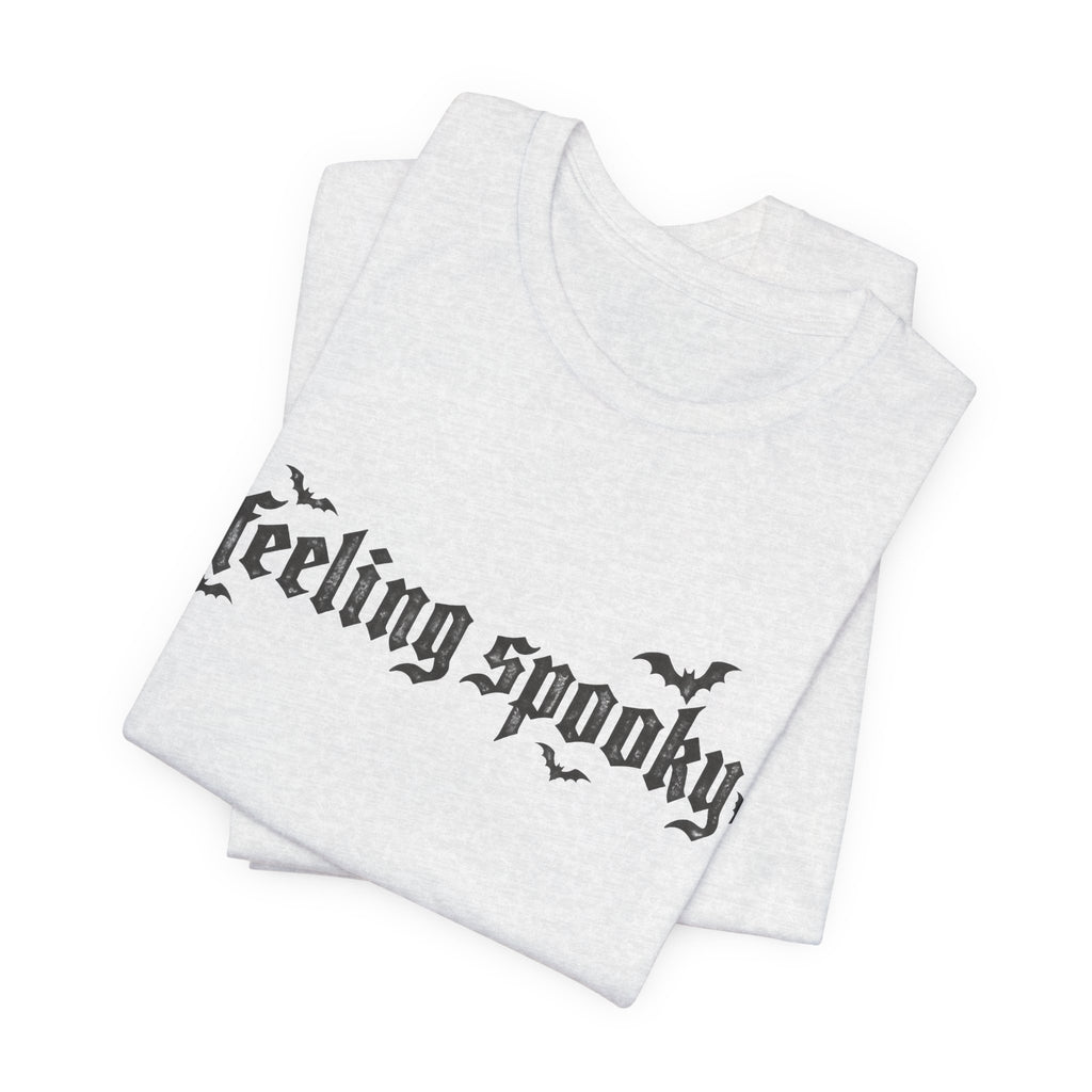 Feeling Spooky T-Shirt — Gothic Halloween Tee with Bats