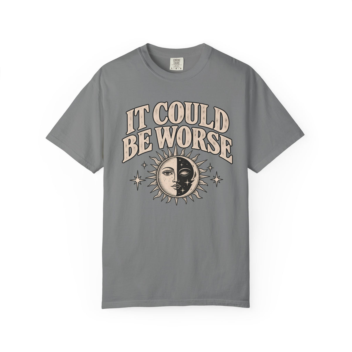 It Could Be Worse Tee — Vintage Sun & Moon Graphic T-Shirt
