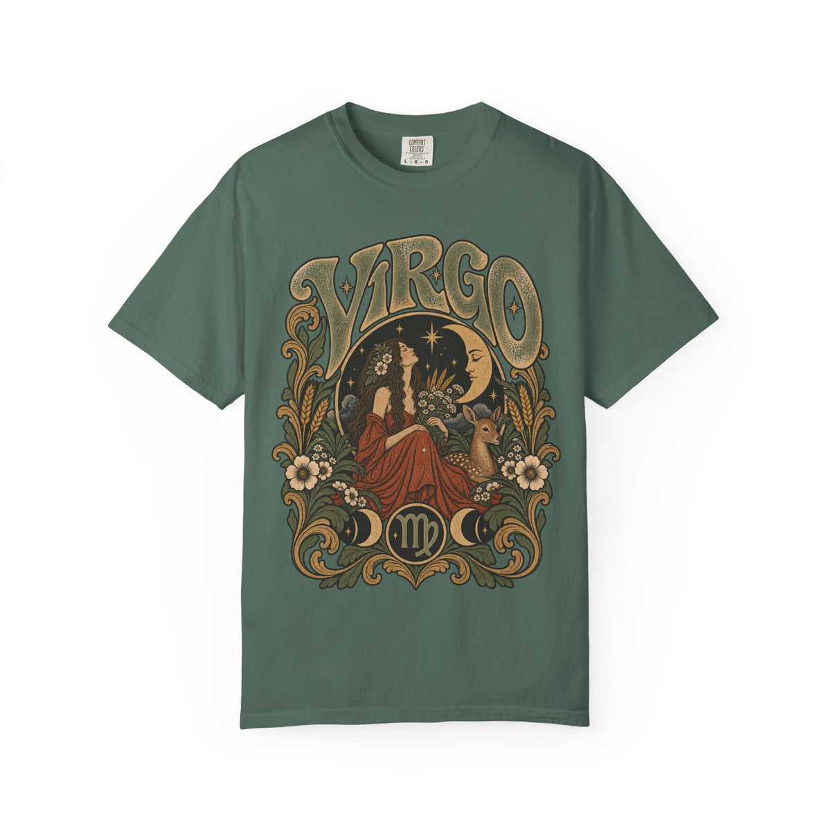 Vintage Virgo Zodiac Tee — Retro Celestial Astrology T-Shirt