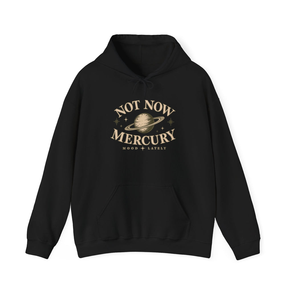 Not Now Mercury Hoodie — Mercury Retrograde Astrology Pullover