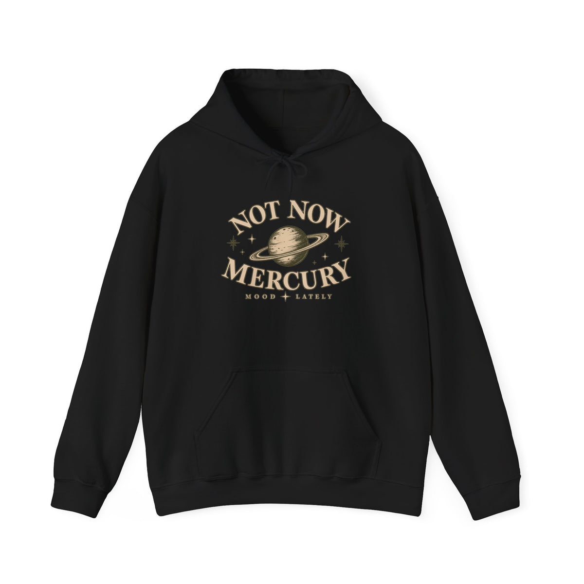 Not Now Mercury Hoodie — Mercury Retrograde Astrology Pullover