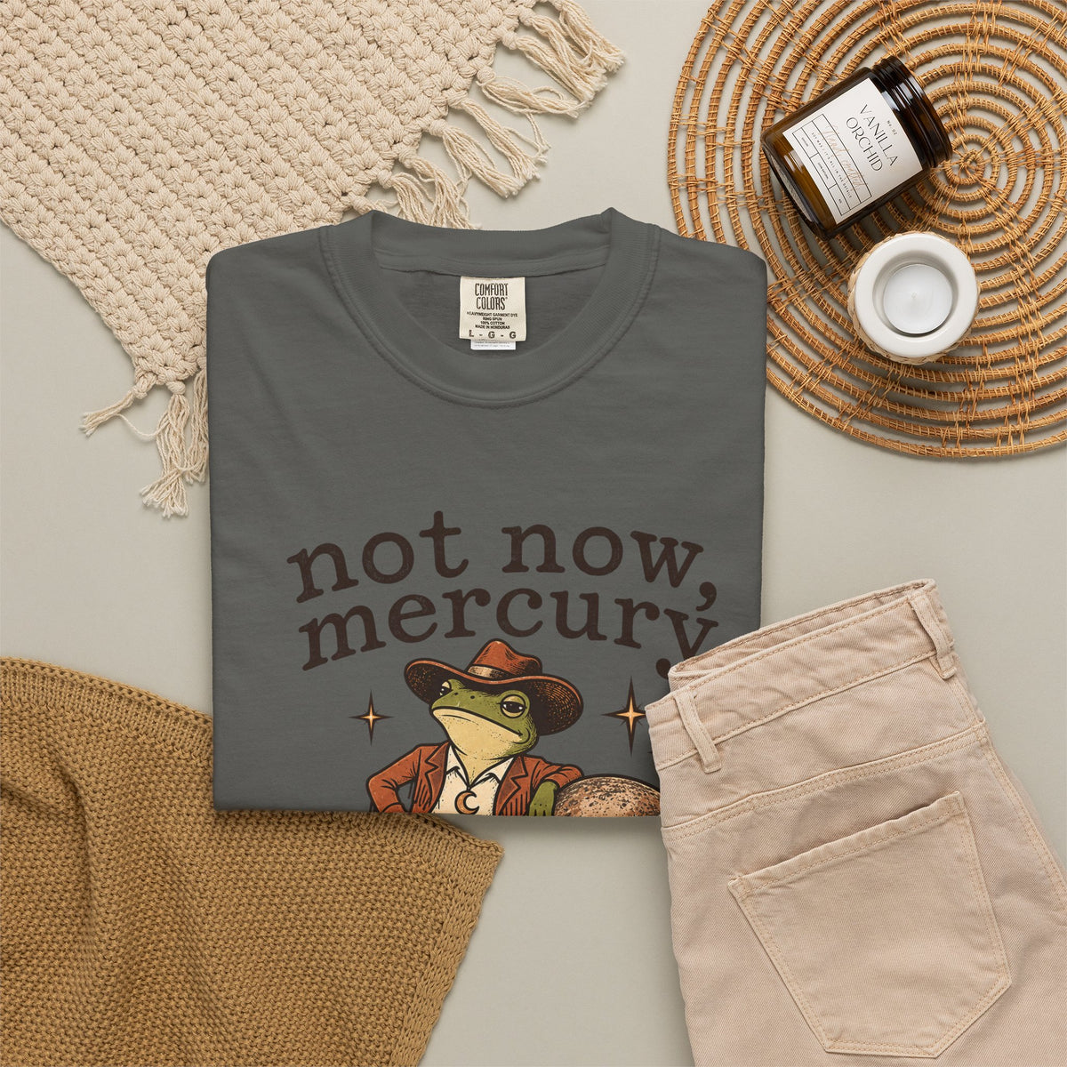 Not Now Mercury Tee — Mercury Retrograde Astrology Graphic T-Shirt