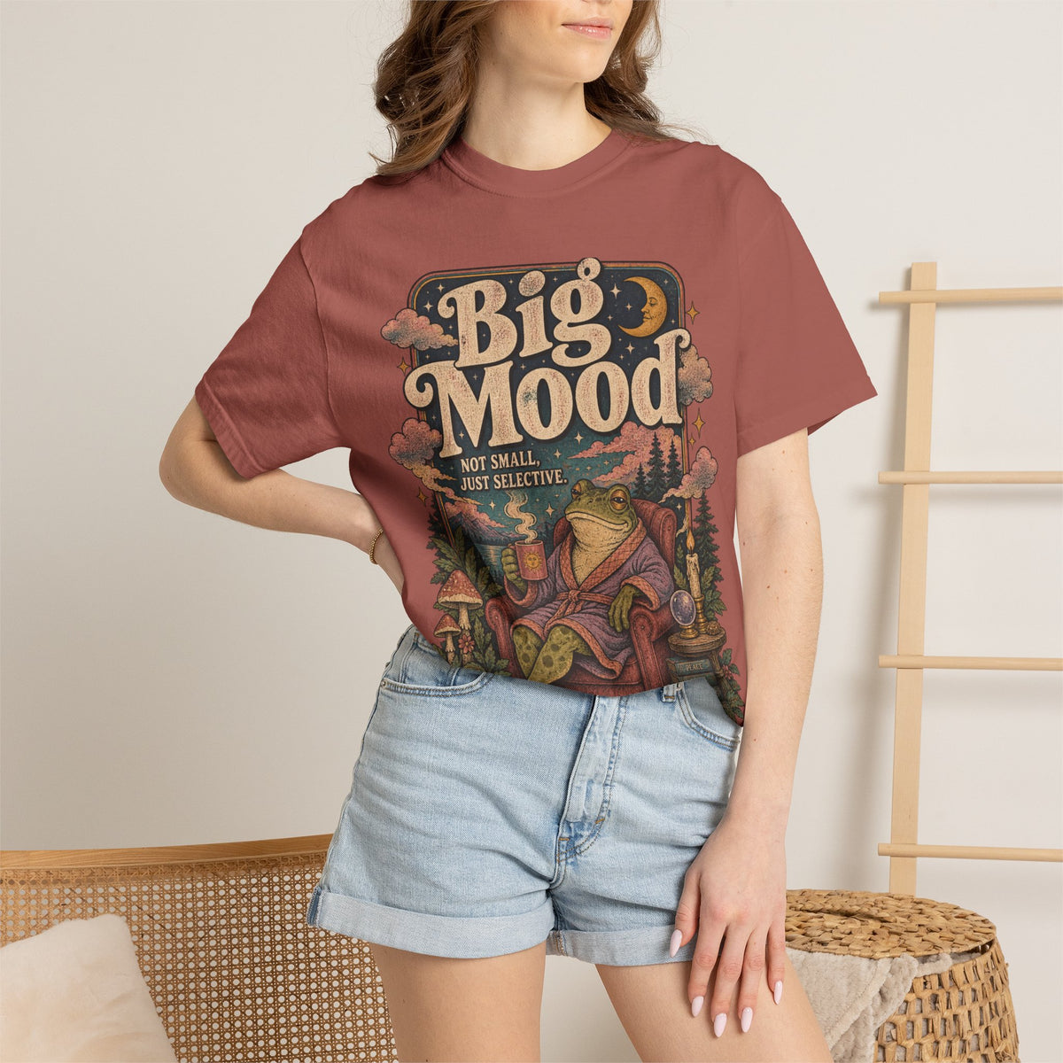 Big Mood Graphic T-Shirt — Cozy Retro Camping Vibe