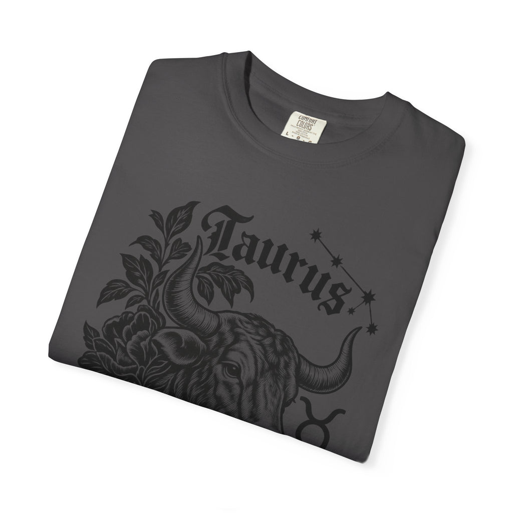 Taurus Zodiac T-Shirt — Floral Bull Astrology Tee