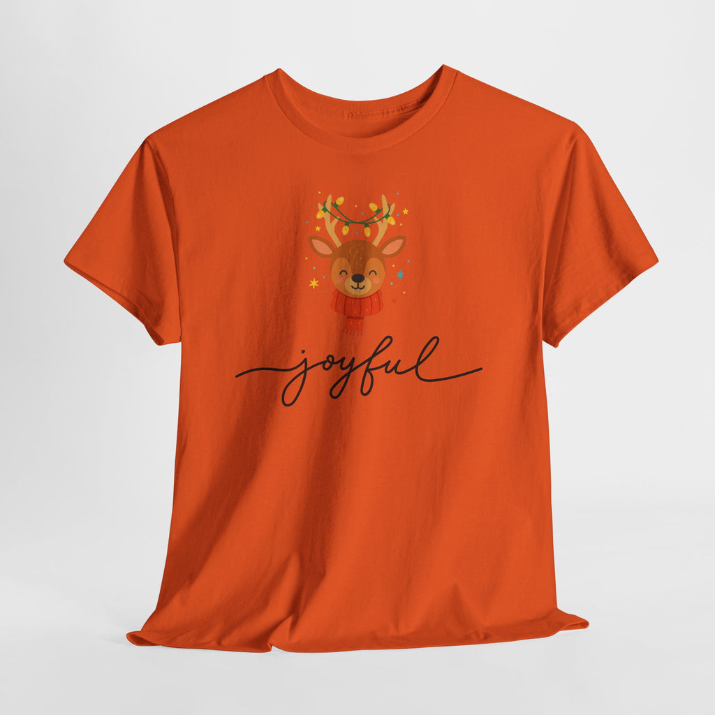 Joyful Reindeer Tee – Cute Holiday Christmas Shirt