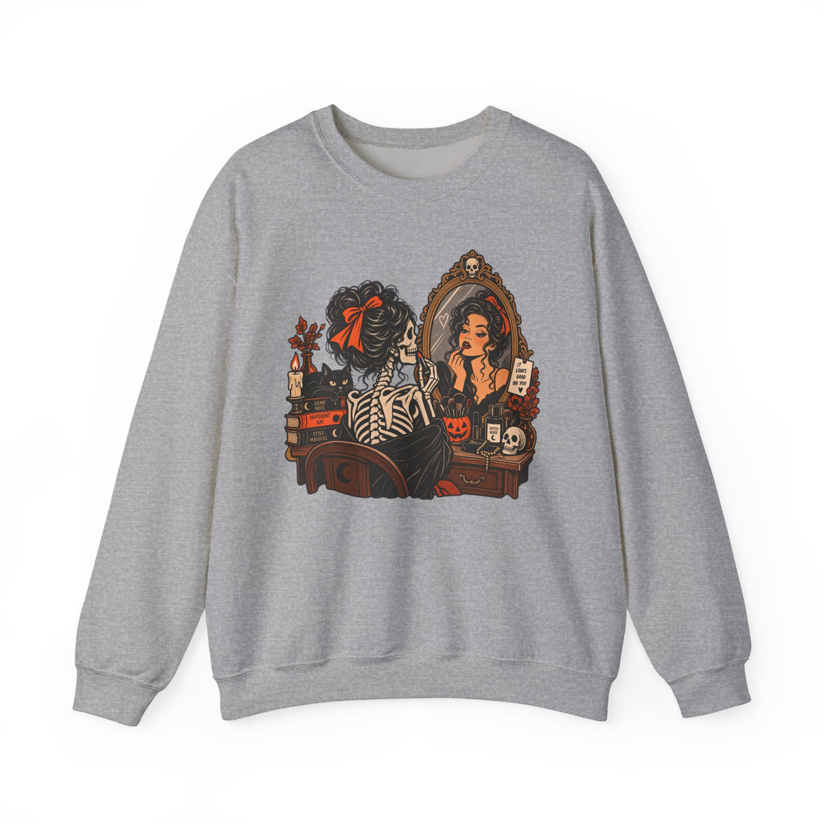 Skeleton Makeup Sweatshirt