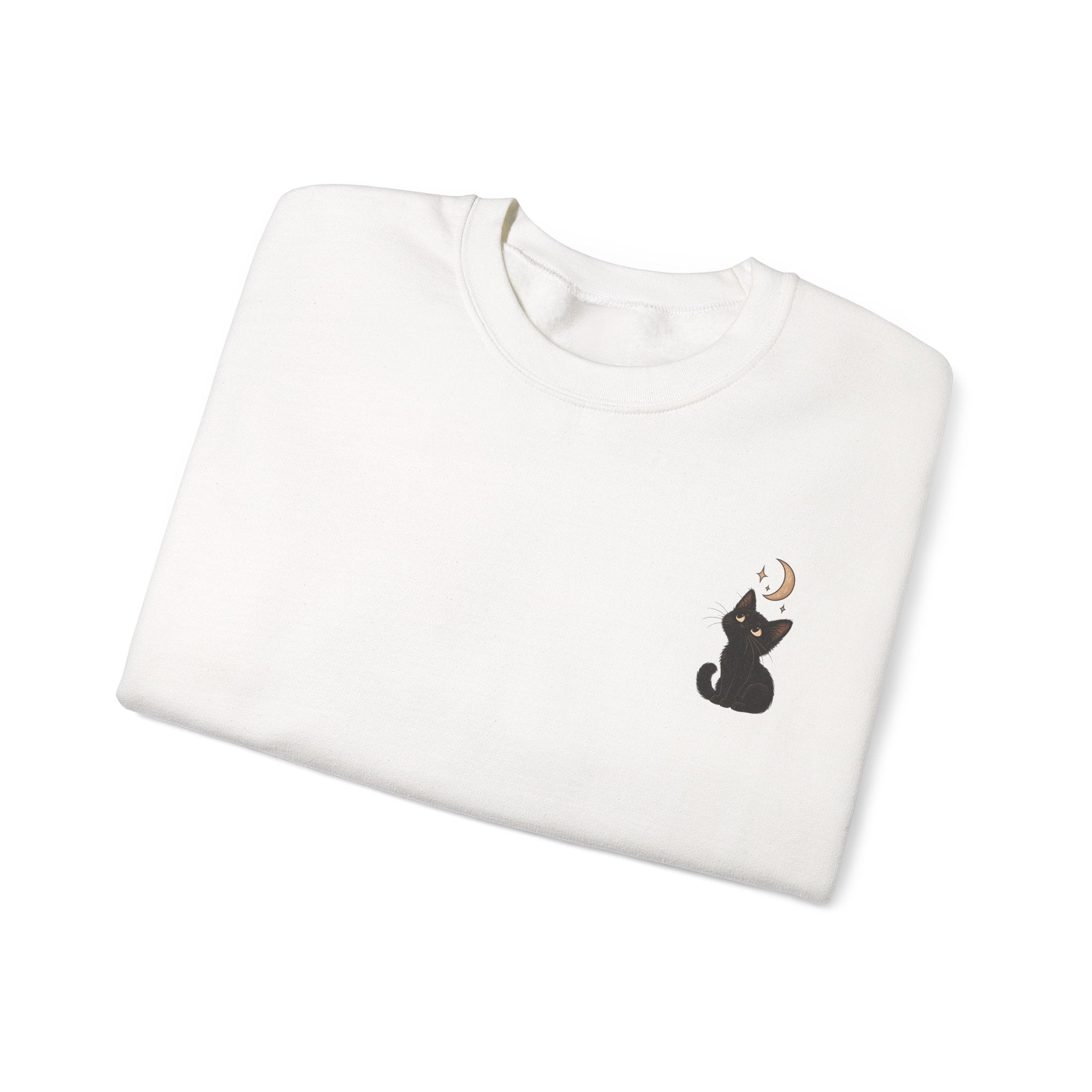 Cat Moon Gaze Sweatshirt