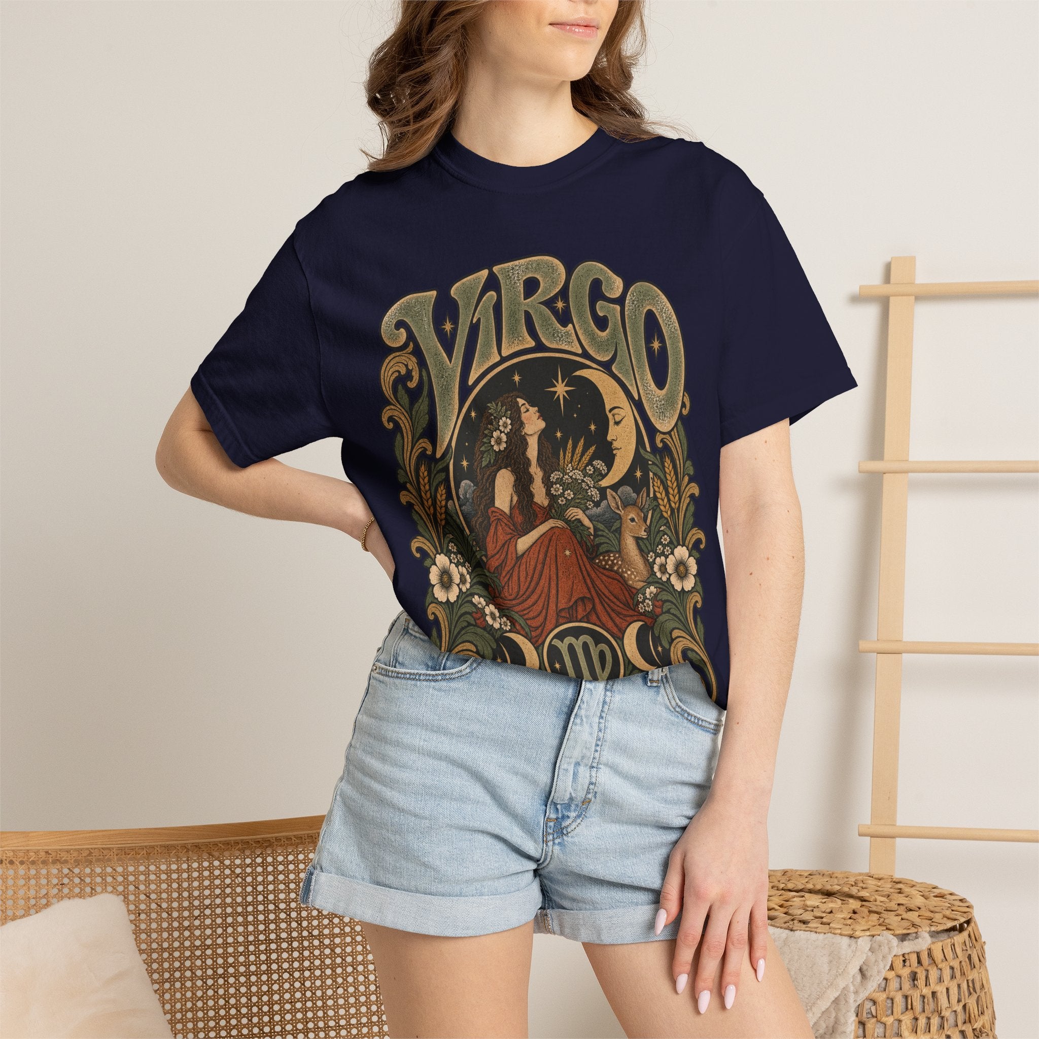 Virgo Zodiac T-Shirt — Vintage Astrology Graphic Tee