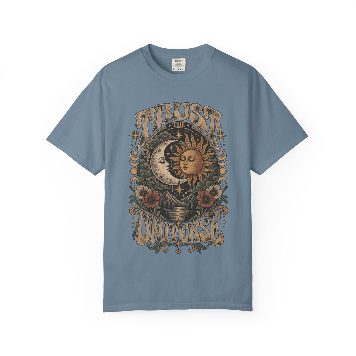 Trust The Universe Tee — Vintage Sun & Moon Celestial T-Shirt