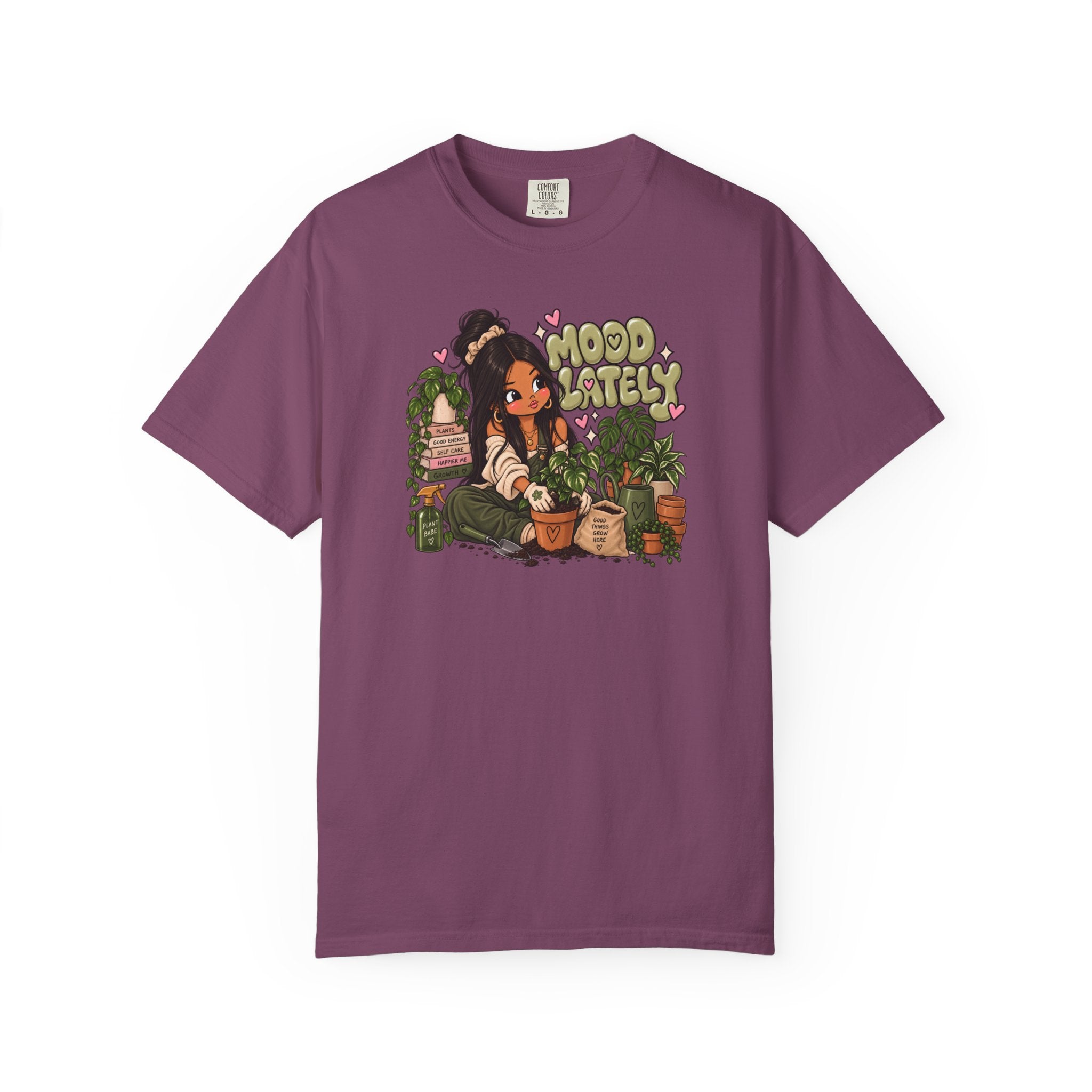 Plant Lady T-Shirt — 'Plant Baby' Cute Girl with Houseplants Graphic Tee