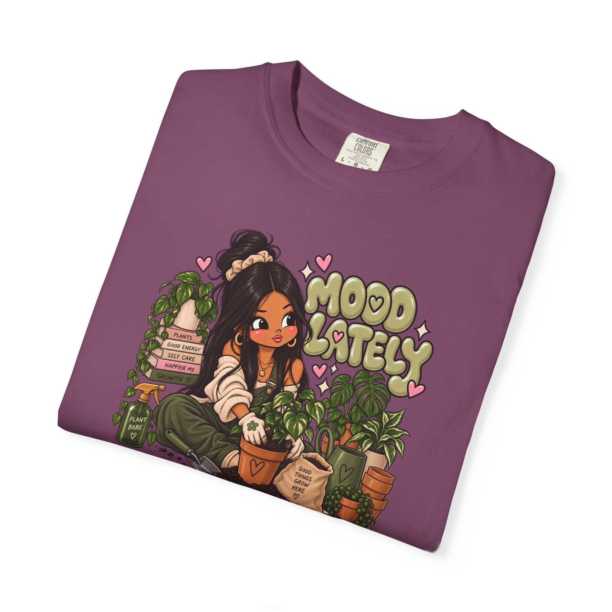 Plant Lady T-Shirt — 'Plant Baby' Cute Girl with Houseplants Graphic Tee