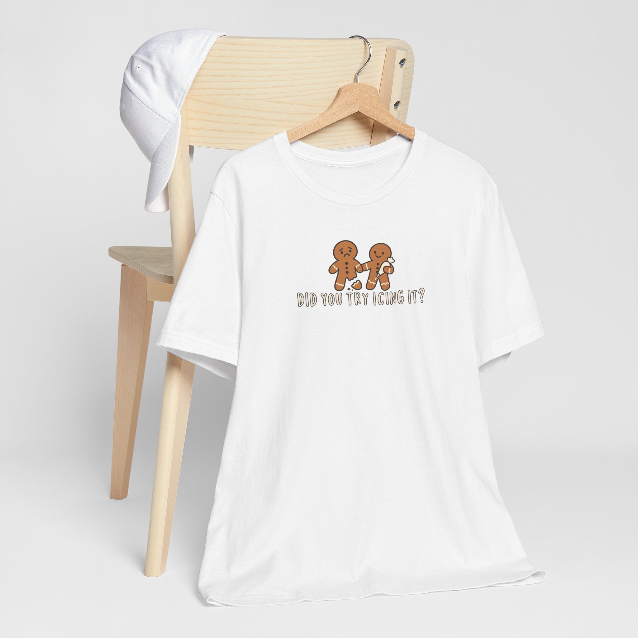 Gingerbread Couple Tee – "Did You Try Icing It?" Holiday Christmas Shirt