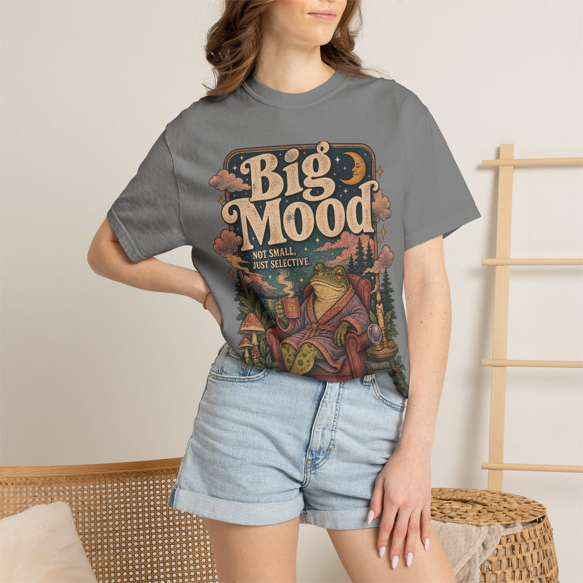 Big Mood Graphic T-Shirt — Cozy Retro Camping Vibe