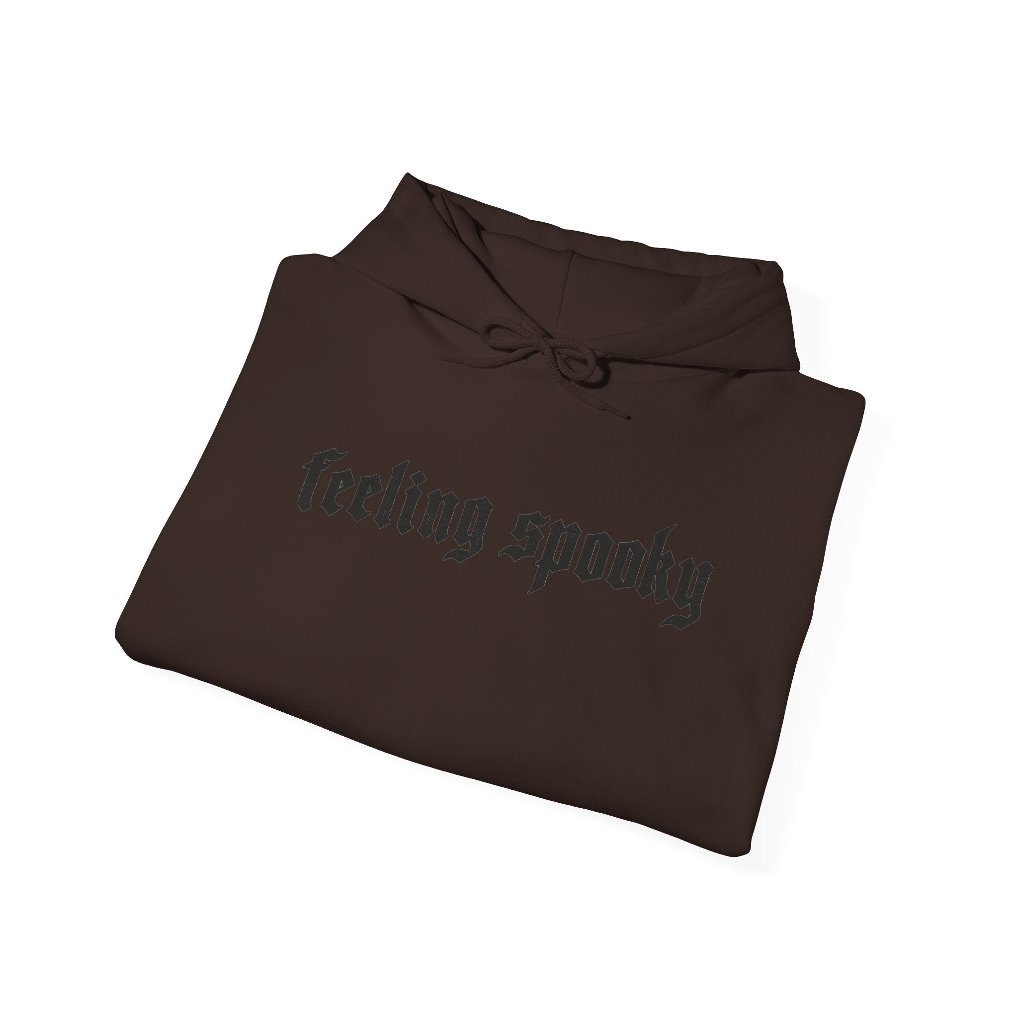 Feeling Spooky Hoodie - Gothic Script Halloween Sweatshirt