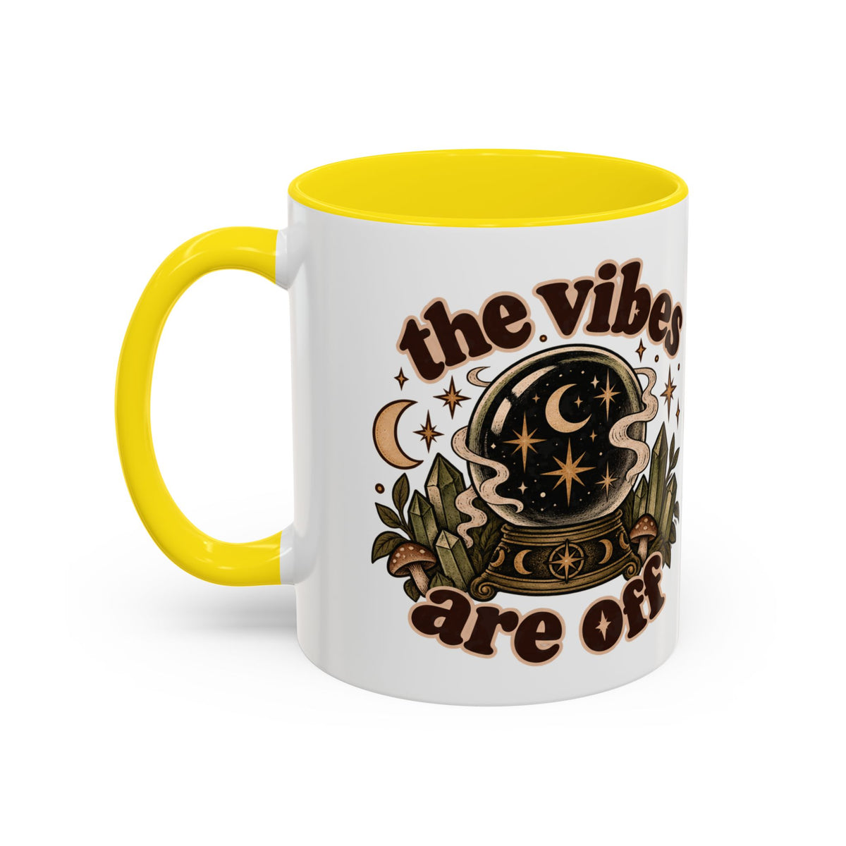 The Vibes Are Off Mug — Crystal Ball Mystical Ceramic Coffee Mug