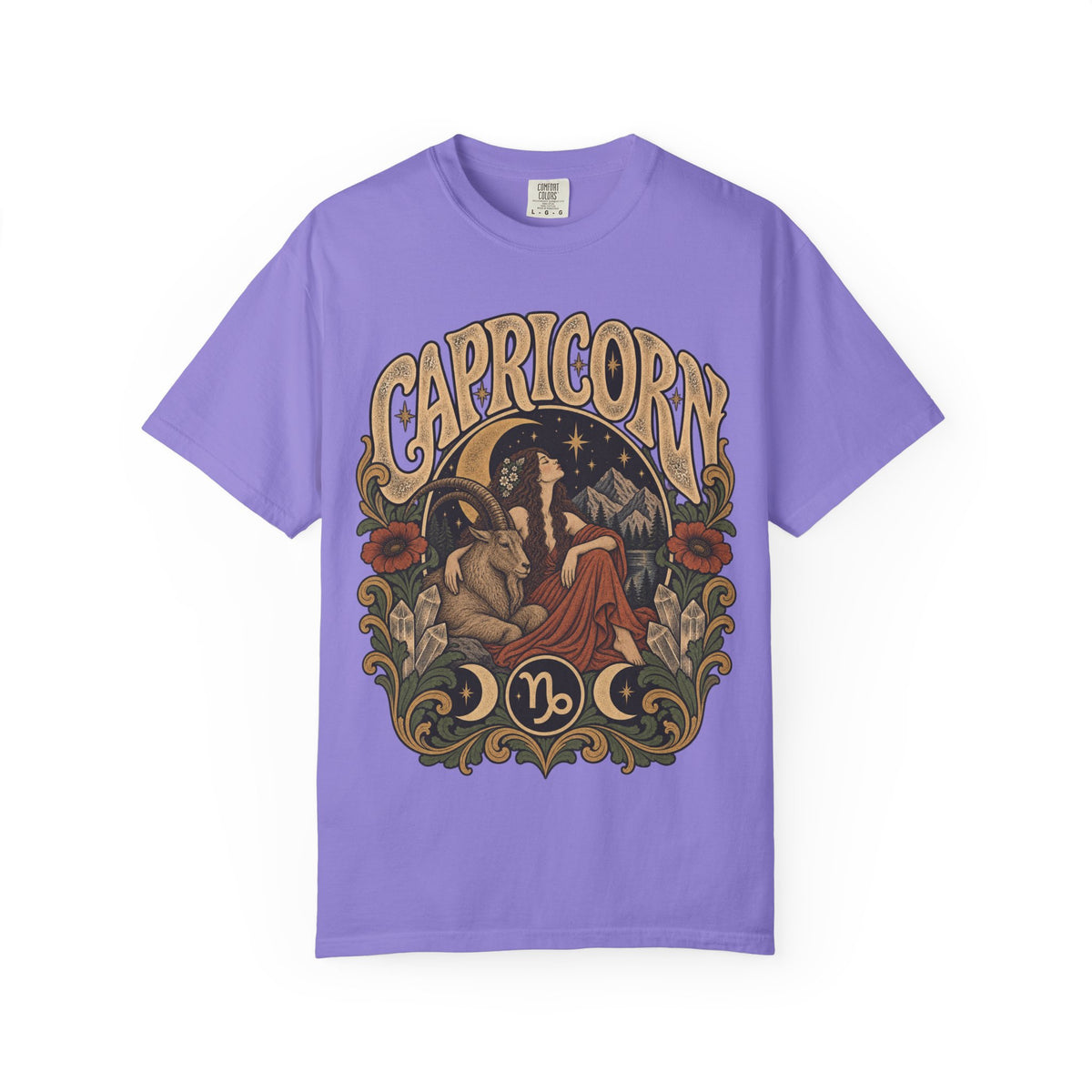 Capricorn Zodiac Tee — Vintage Astrological Graphic T-Shirt