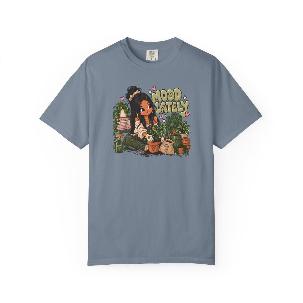 Plant Lady T-Shirt — 'Plant Baby' Cute Girl with Houseplants Graphic Tee