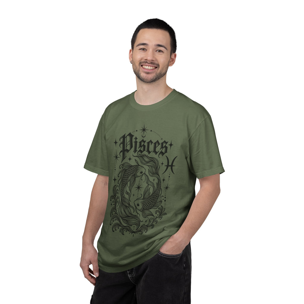 Pisces Zodiac T-Shirt — Vintage Fish Astrology Tee