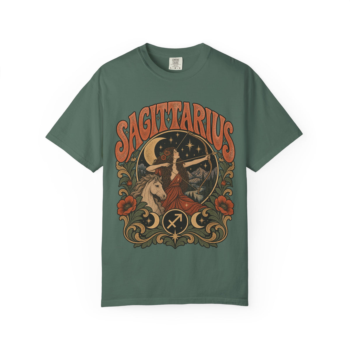 Vintage Sagittarius Zodiac Tee — Retro Archer Astrology T-Shirt