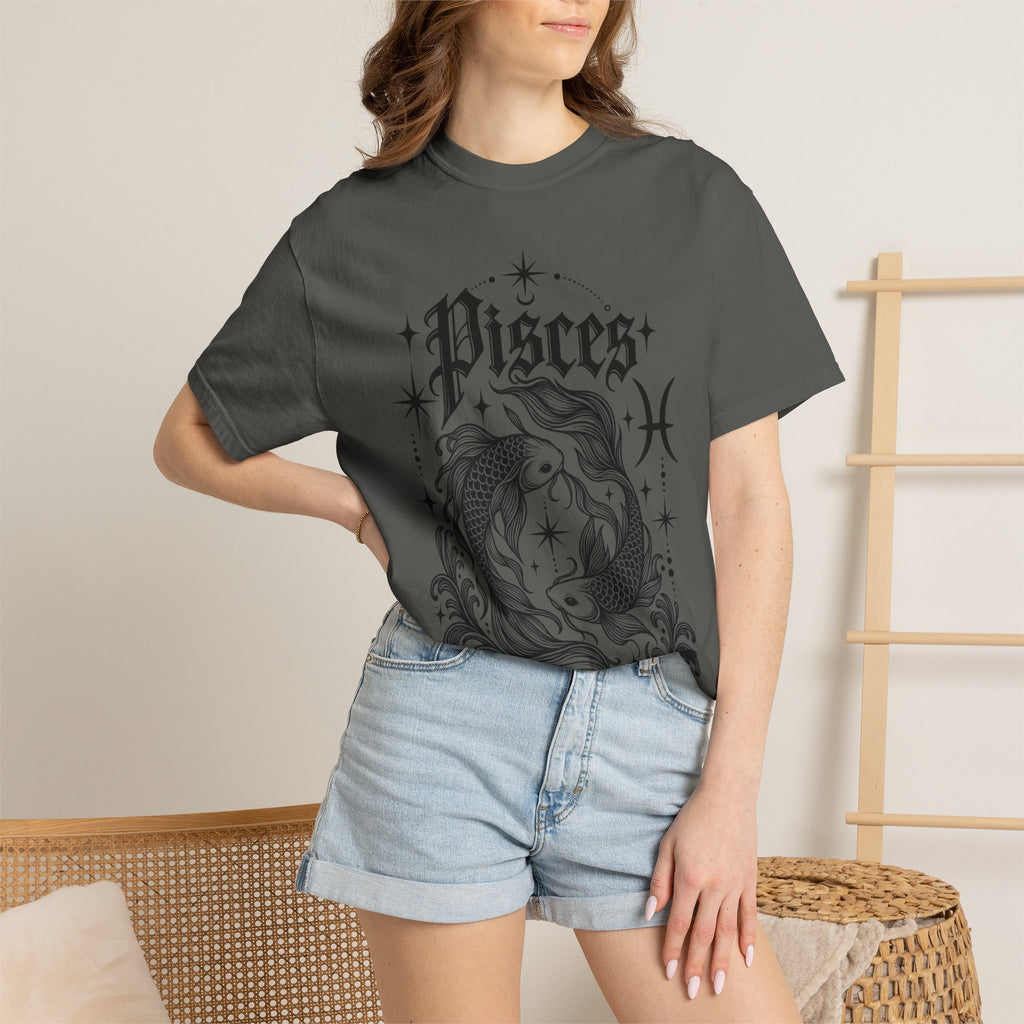 Pisces Zodiac T-Shirt — Vintage Fish Astrology Tee