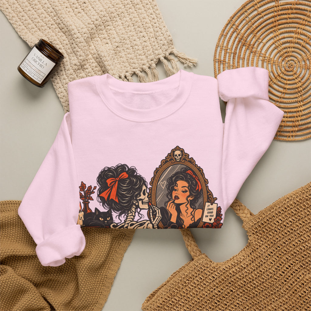 Skeleton Makeup Sweatshirt