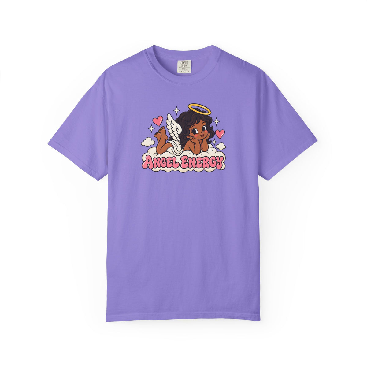 Angel Energy T-Shirt — Cute Retro Angel Graphic Tee