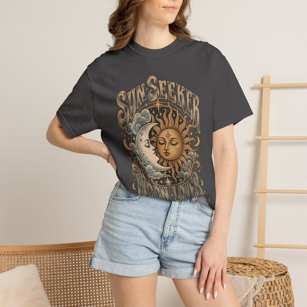 Sunseeker Moonlovers T-Shirt — Vintage Sun & Moon Graphic Tee