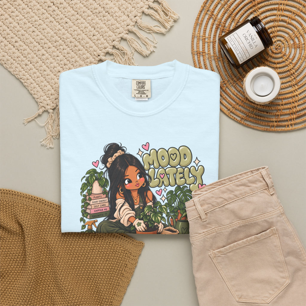 Plant Lady T-Shirt — 'Plant Baby' Cute Girl with Houseplants Graphic Tee