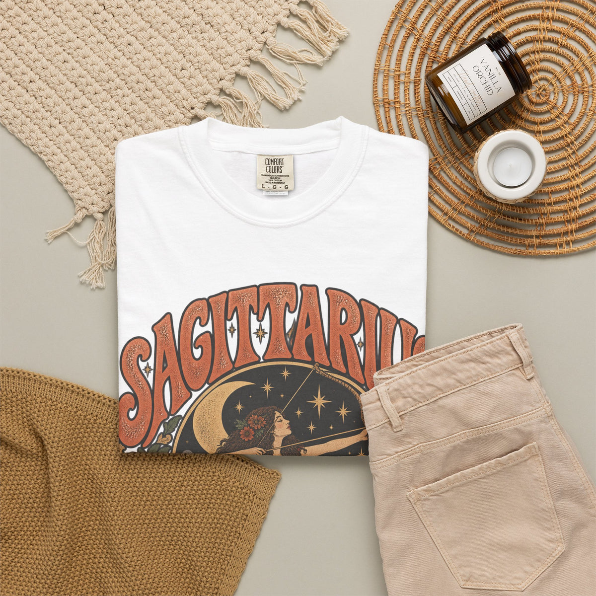 Sagittarius Zodiac T-Shirt — Retro Astrology Archer Design