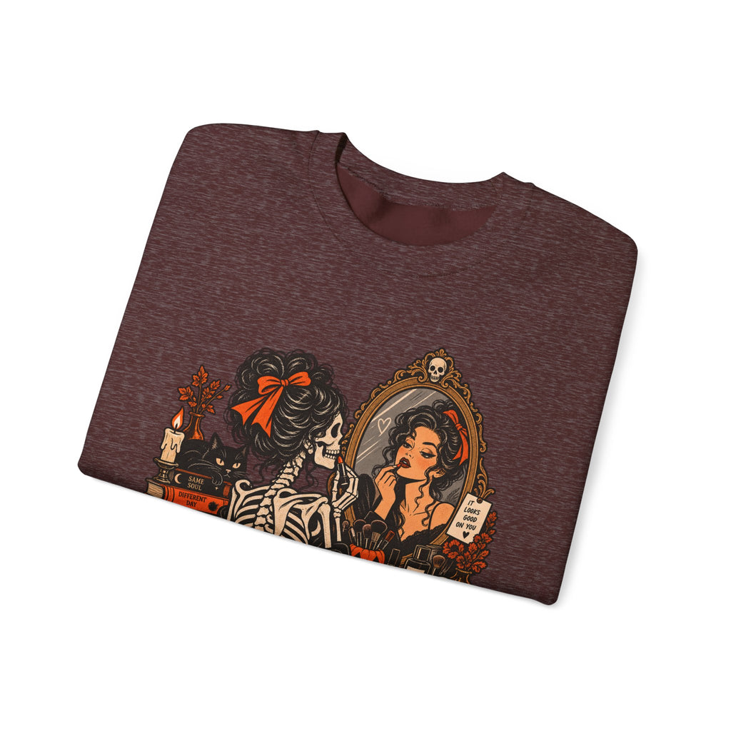 Skeleton Makeup Sweatshirt