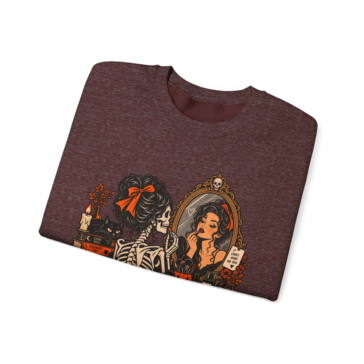 Skeleton Makeup Sweatshirt