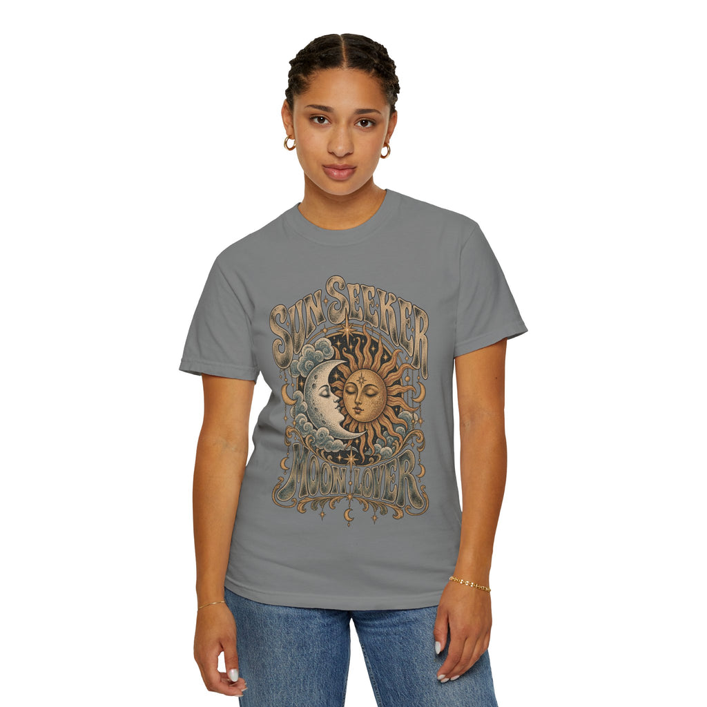 Sunseeker Moonlovers T-Shirt — Vintage Sun & Moon Graphic Tee