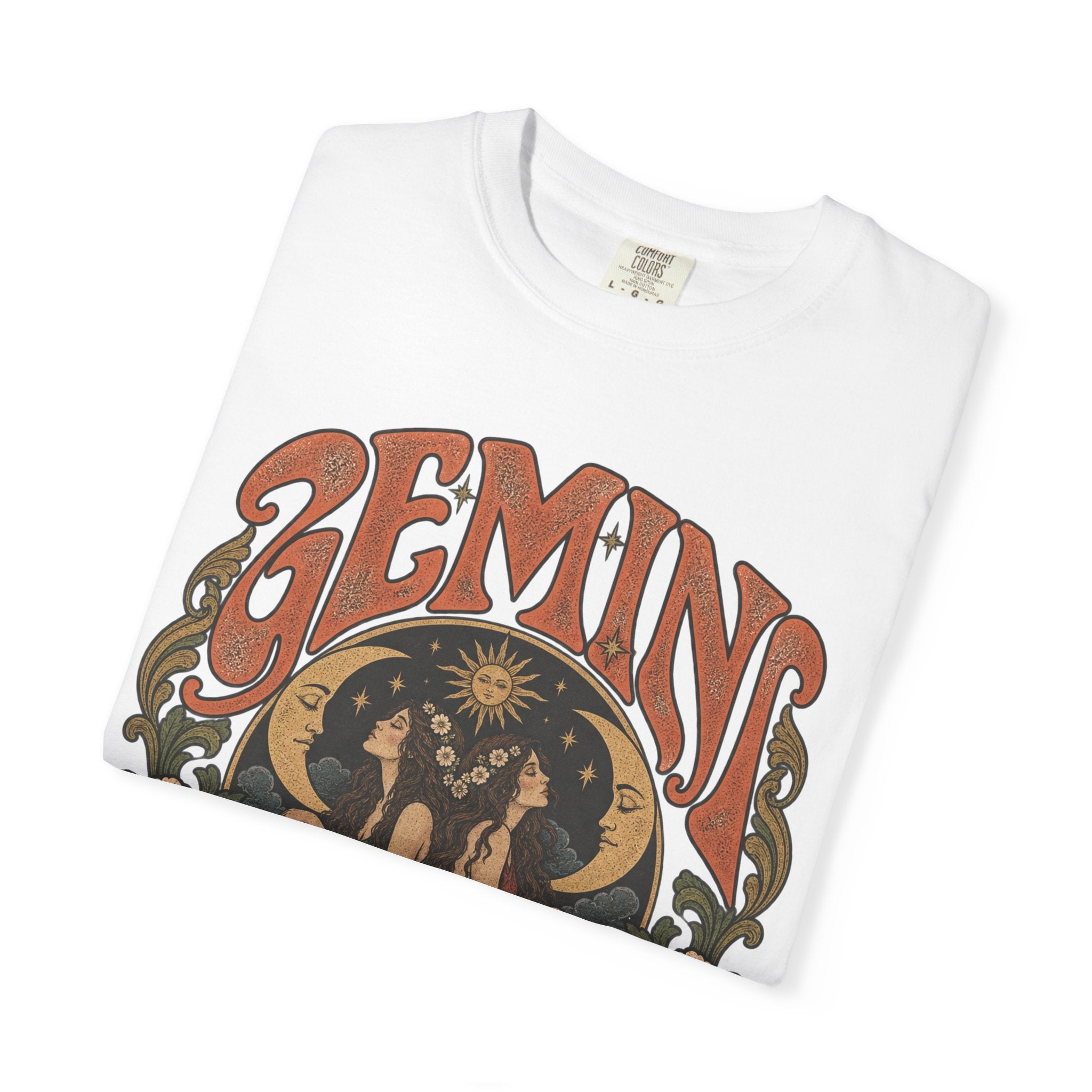 Gemini Zodiac T-Shirt — Vintage Astrological Graphic Tee