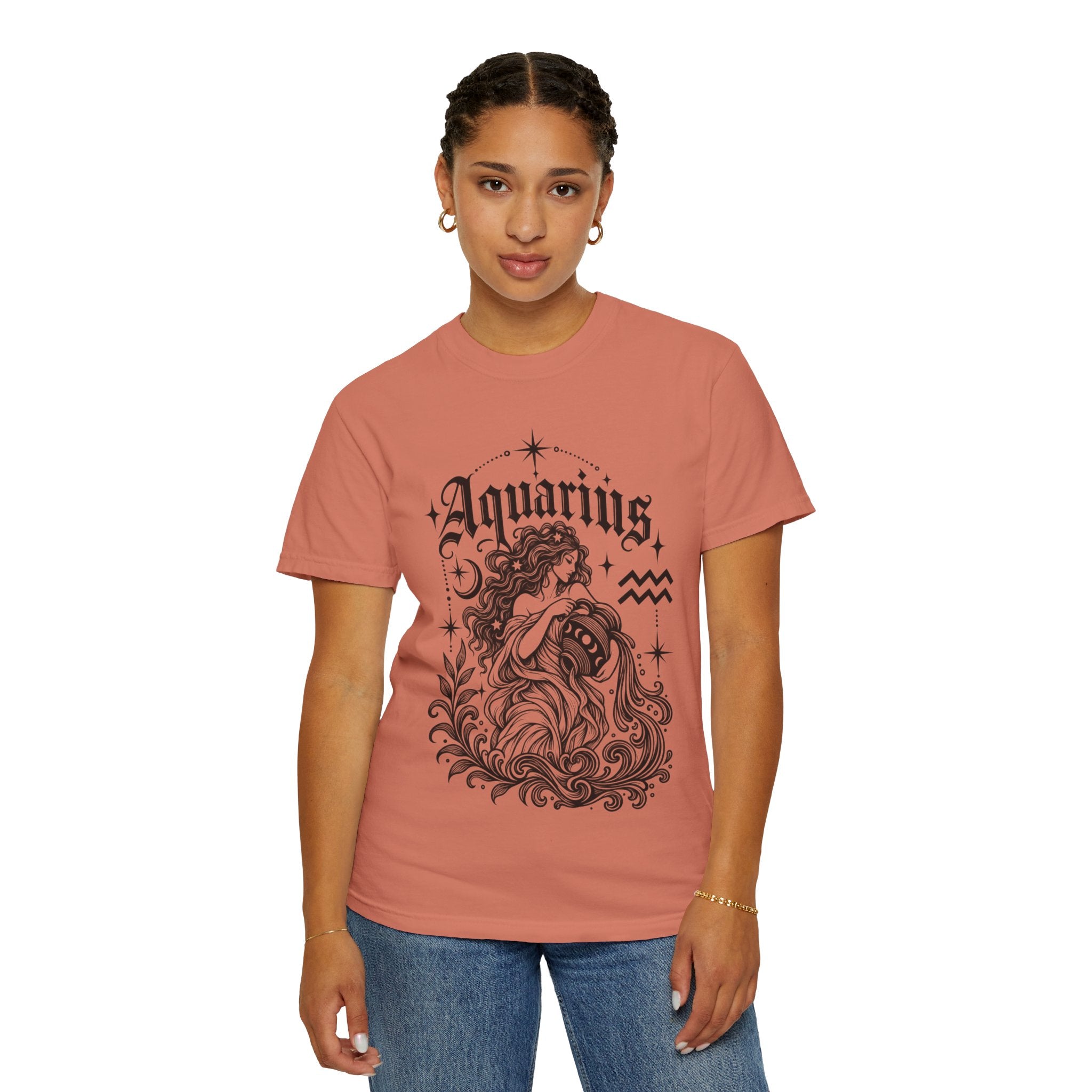Aquarius Zodiac T-Shirt — Water Bearer Astrology Tee