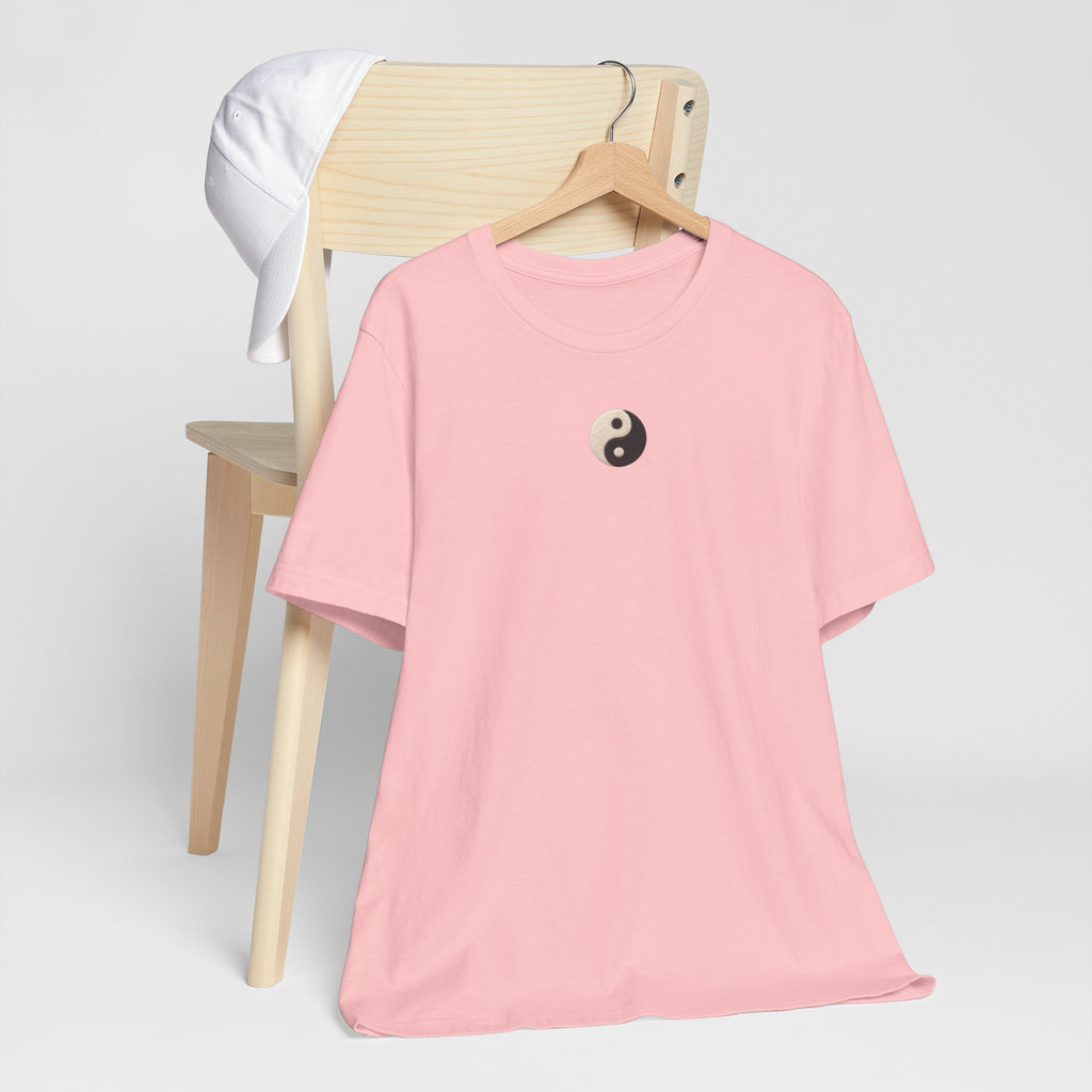 Yin Yang Minimalist Tee - Small Center Chest Yin Yang T-Shirt