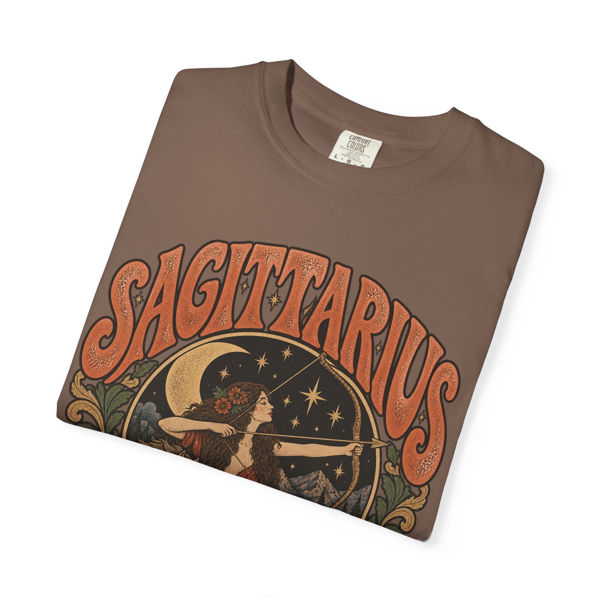 Sagittarius Zodiac T-Shirt — Retro Astrology Archer Design