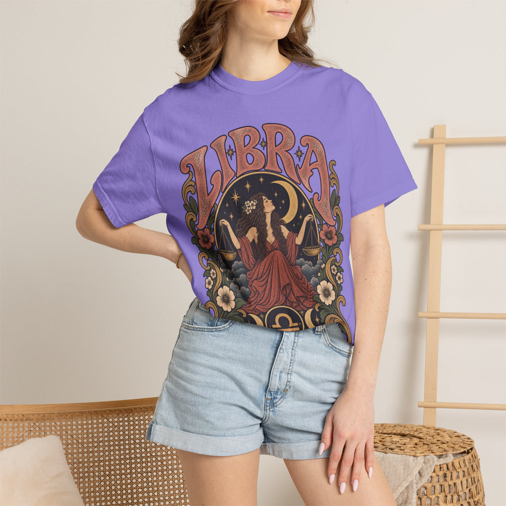 T-Shirt — Libra Vintage Zodiac Graphic Tee