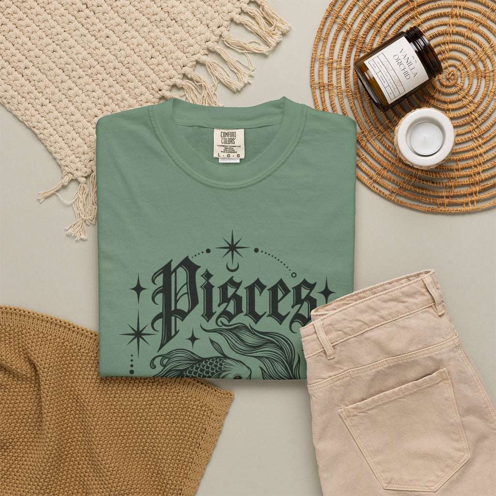 Pisces Zodiac T-Shirt — Vintage Fish Astrology Tee