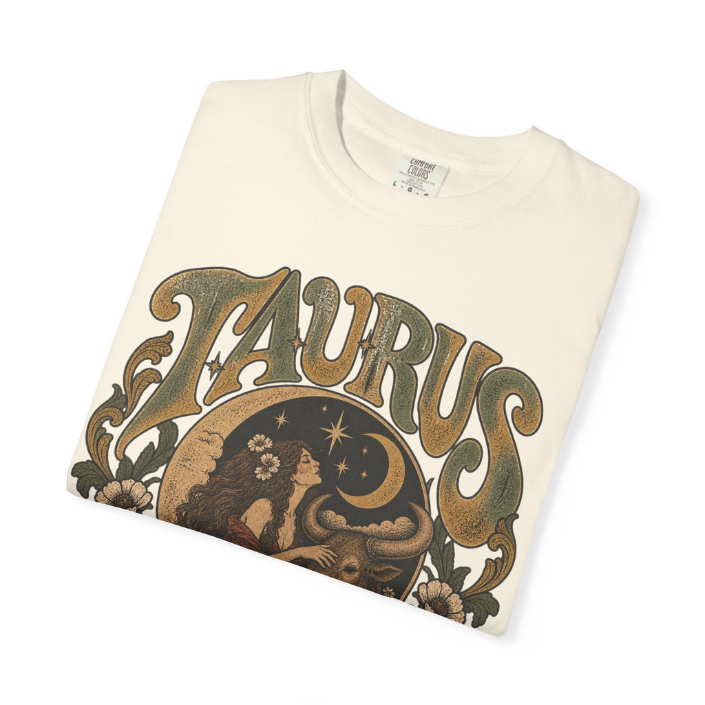 Taurus Zodiac T‑Shirt — Vintage Astrological Bull Graphic