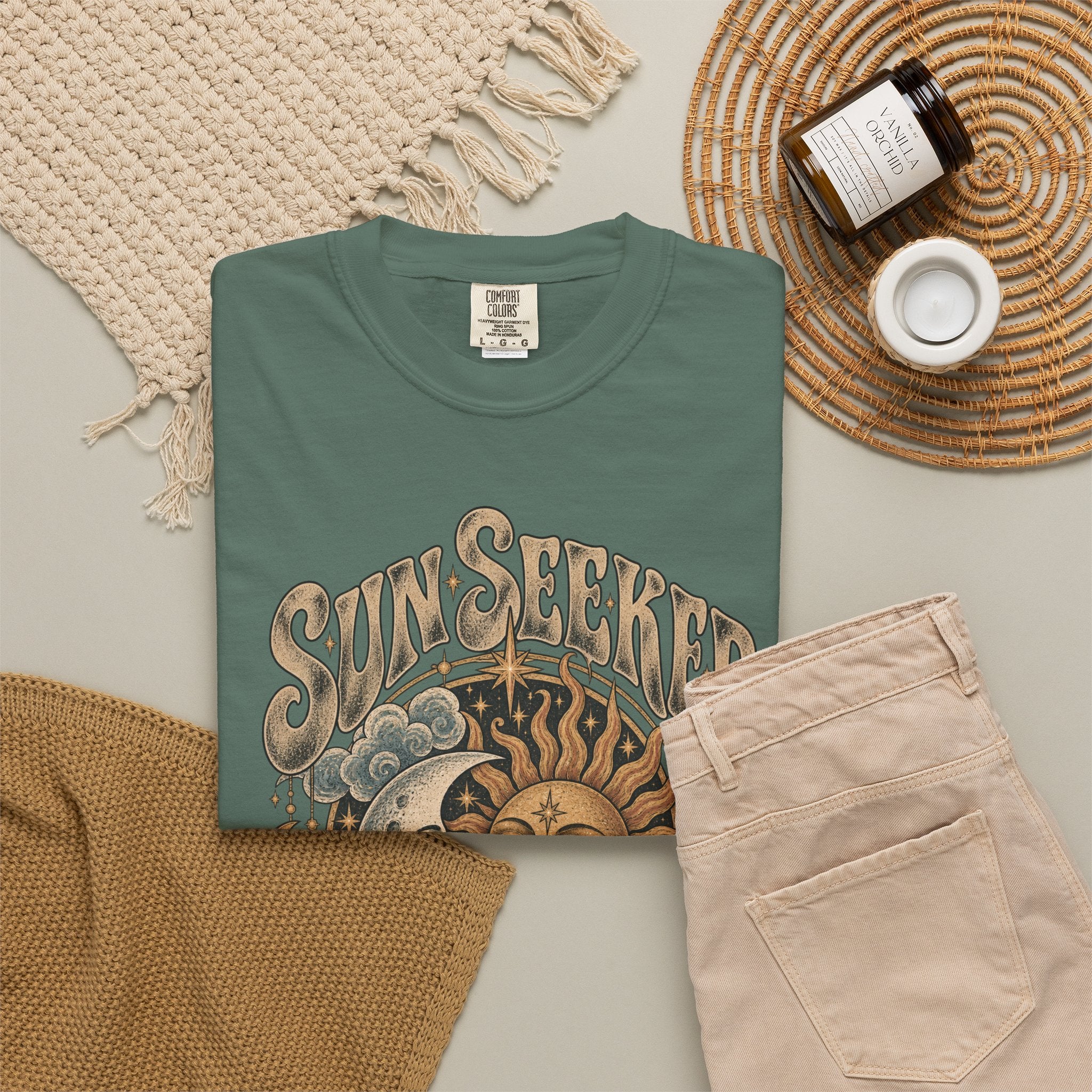 Sunseeker Moonlovers T-Shirt — Vintage Sun & Moon Graphic Tee