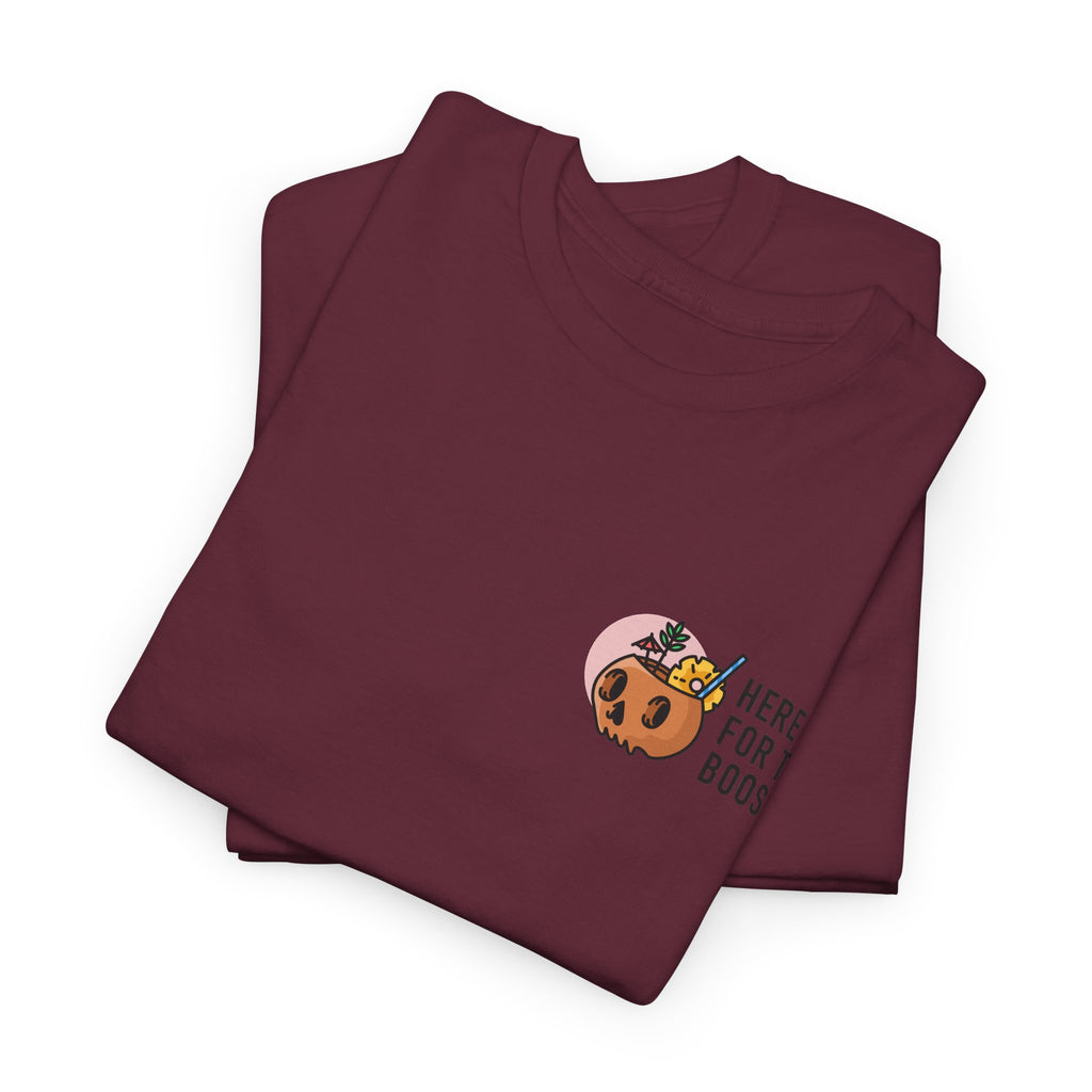 Here for the Boos Halloween T‑Shirt — Cute Boo Crew Graphic Tee
