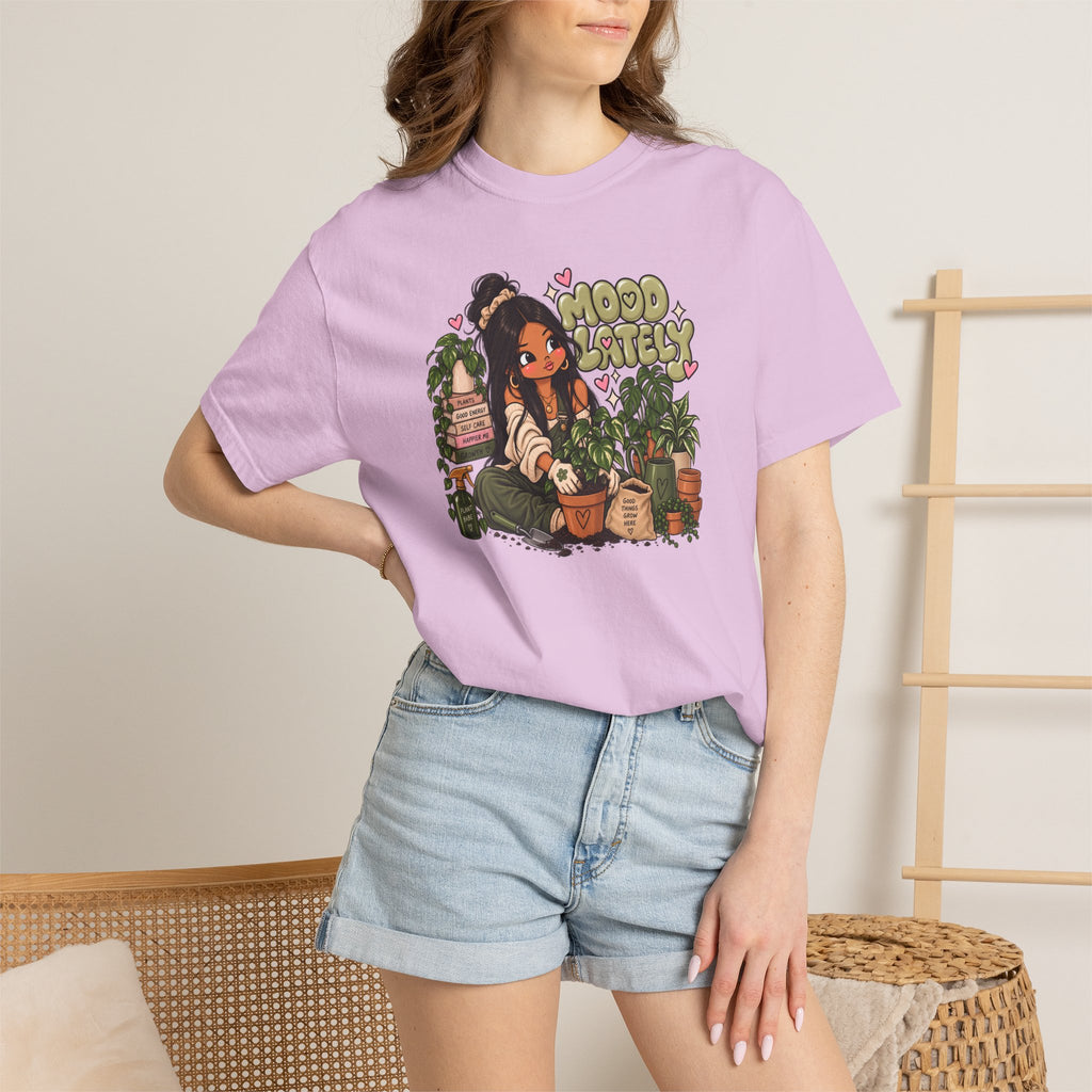 Plant Lady T-Shirt — 'Plant Baby' Cute Girl with Houseplants Graphic Tee