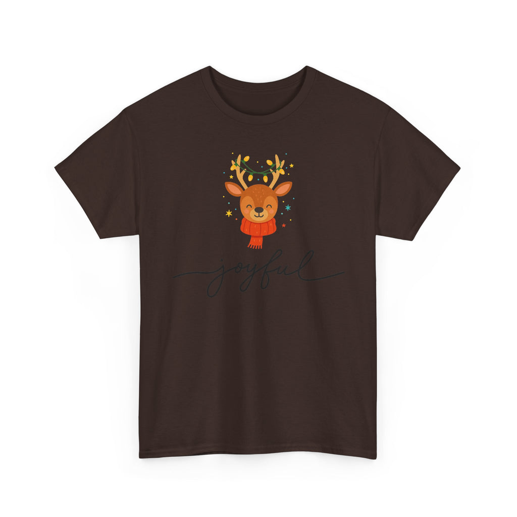 Joyful Reindeer Tee – Cute Holiday Christmas Shirt